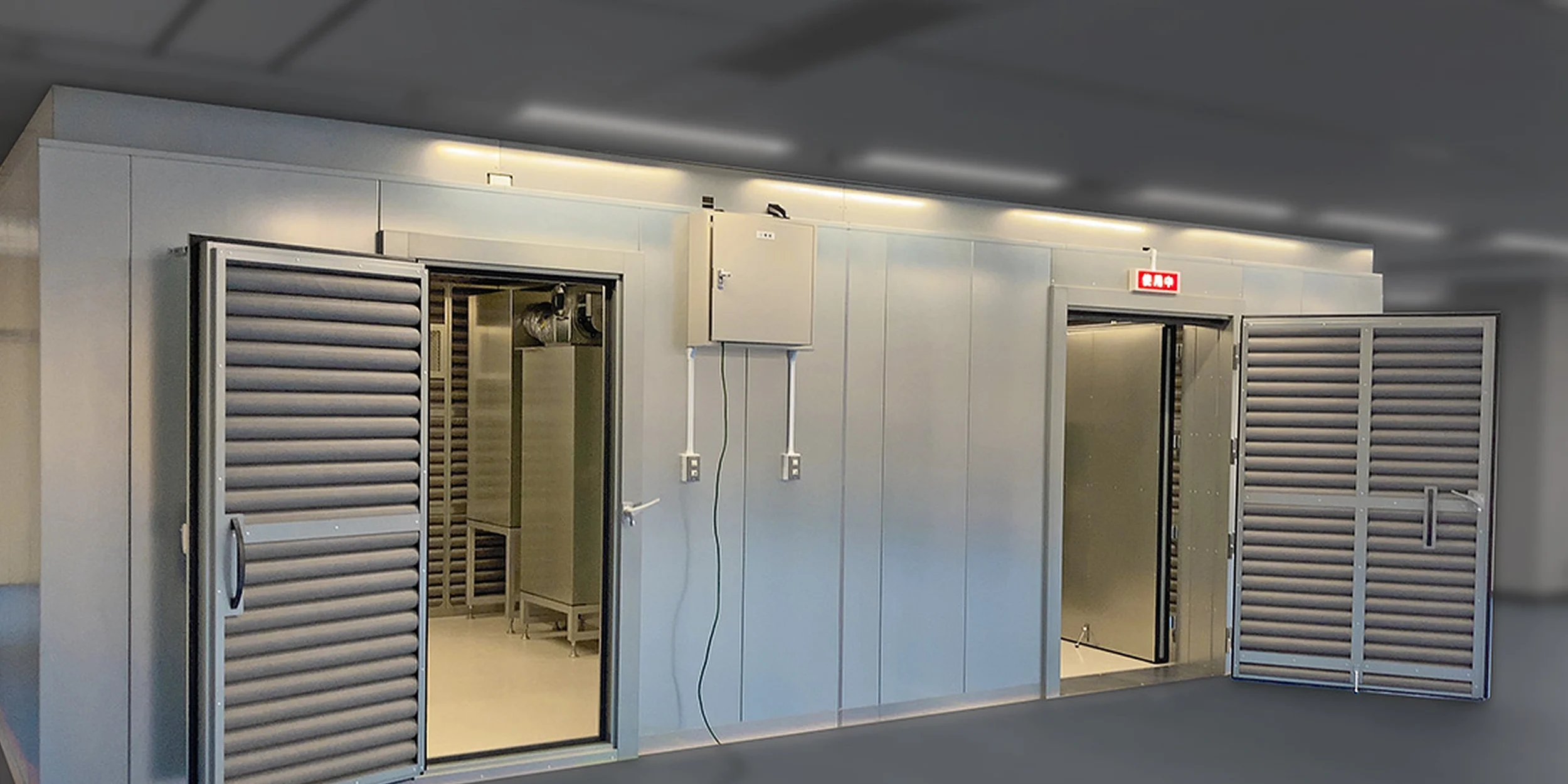 Soundproof Room for Speaker with open doors Soundproof Room for Speaker with open doors