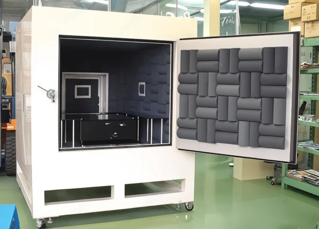soundproof box open acoustic anechoic test box with vibration isolation table