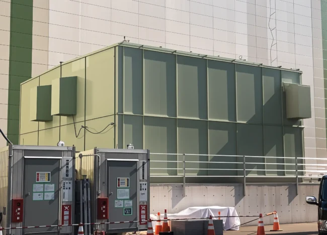 Side view of Outdoor Soundproof Cover for Power Supply Unit