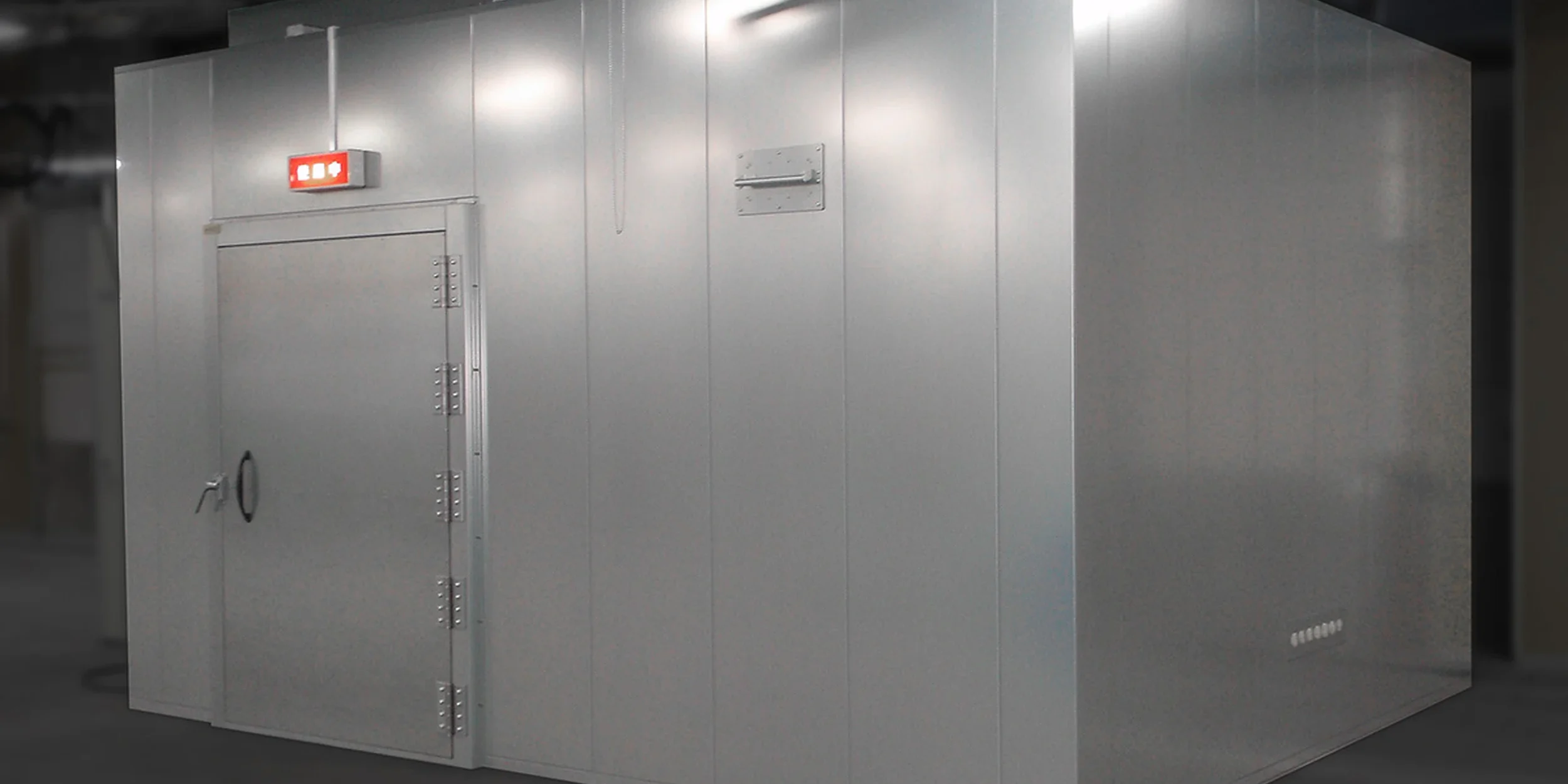 Corner view of Hemi Anechoic Chamber for Water Heater Manufacturer