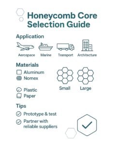 Selecting the Right Honeycomb Core for Your Application Selecting the Right Honeycomb Core for Your Application