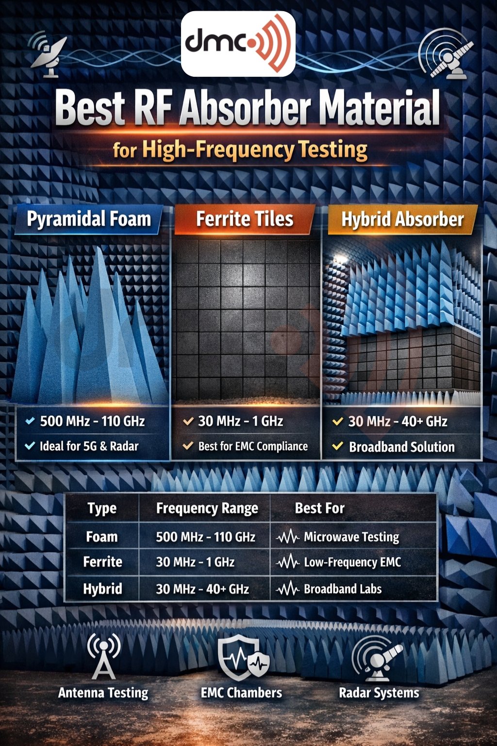 Best RF absorber material