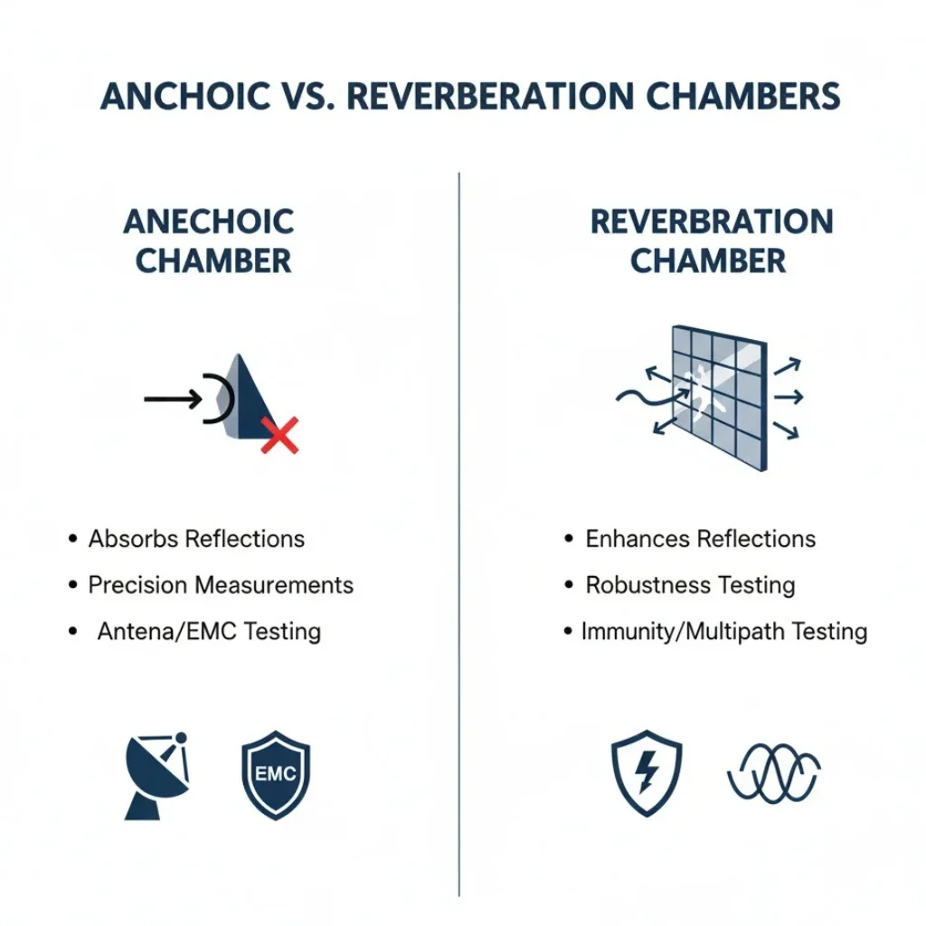Anechoic vs. Reverberation Chambers Choosing the Right Test Environment for Your Application