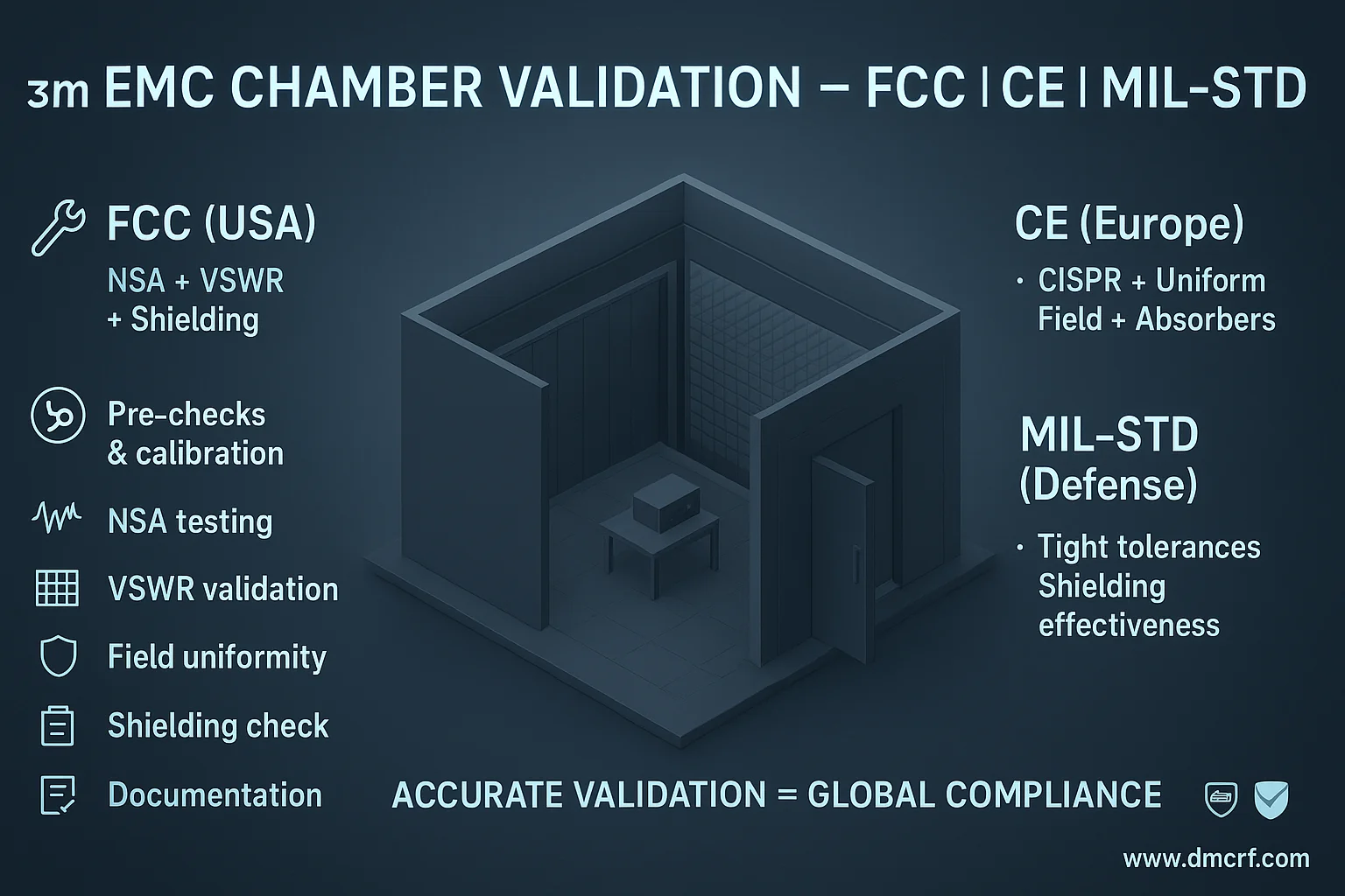 How to Validate Your 3m EMC Chamber Infographic img How to Validate Your 3m EMC Chamber Infographic img