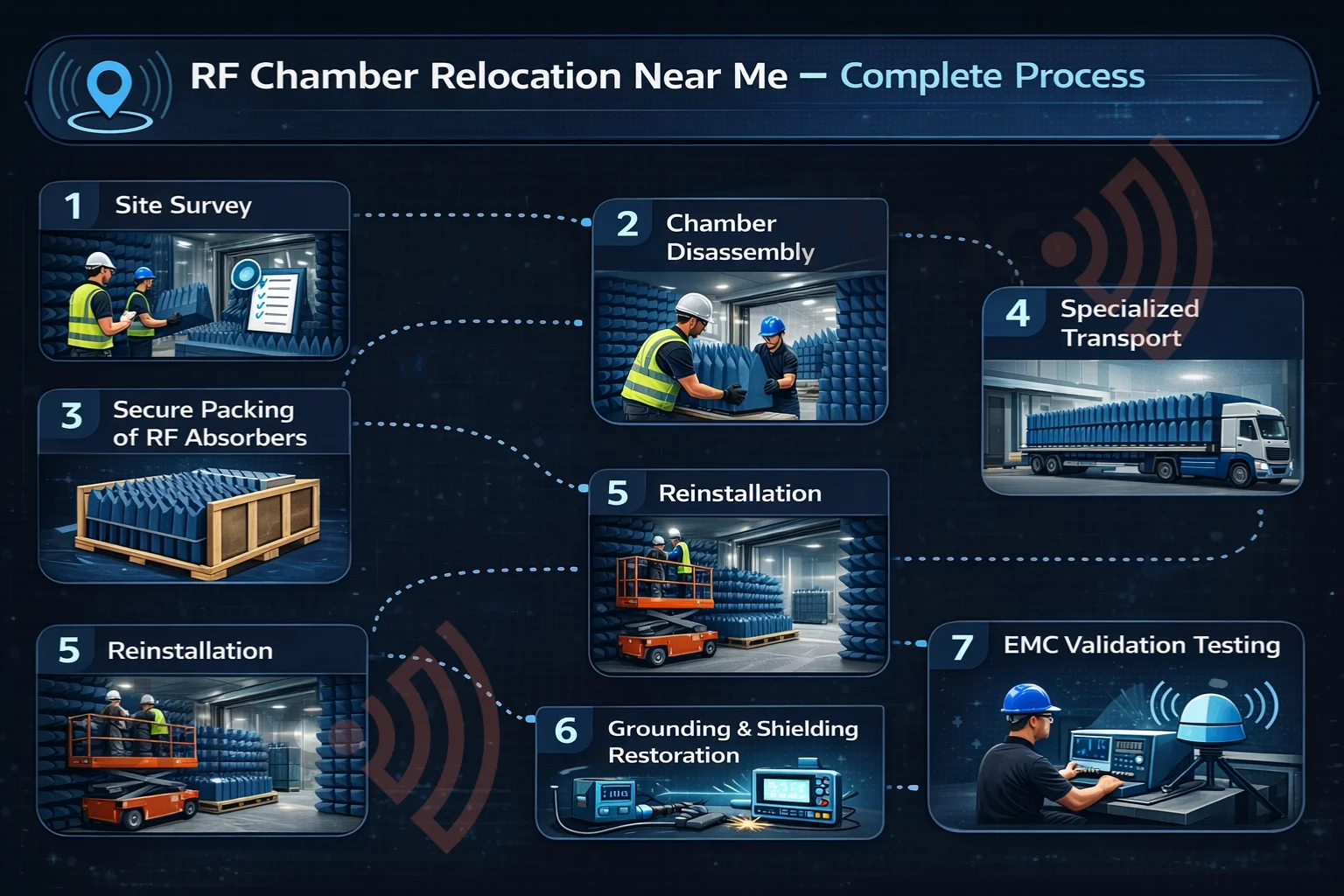 RF chamber relocation near me