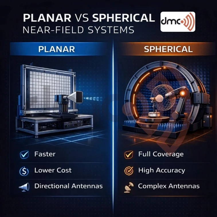 Planar vs Spherical Near-Field