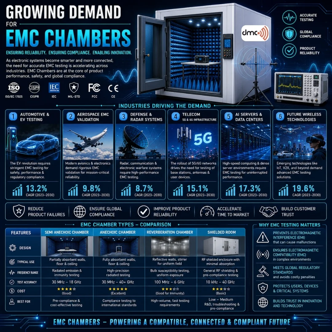 Growing Demand for EMC Chambers in EV and 6G
