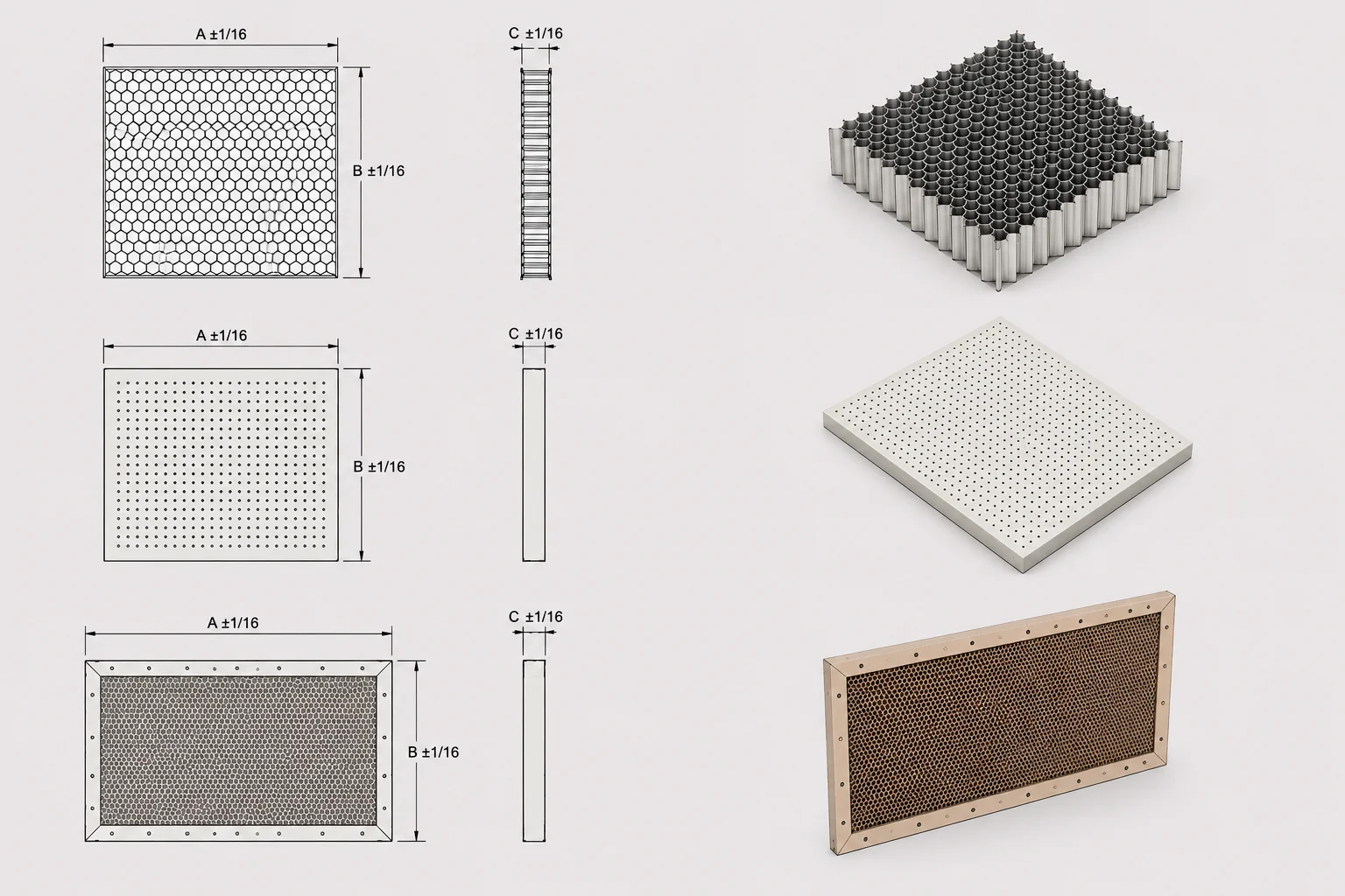 Honeycomb core Honeycomb core