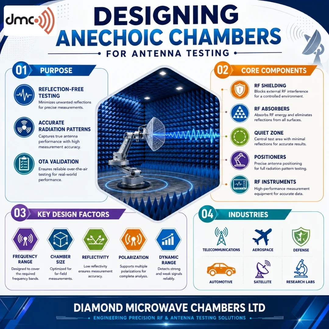 Designing Anechoic Chambers for Antenna Testing