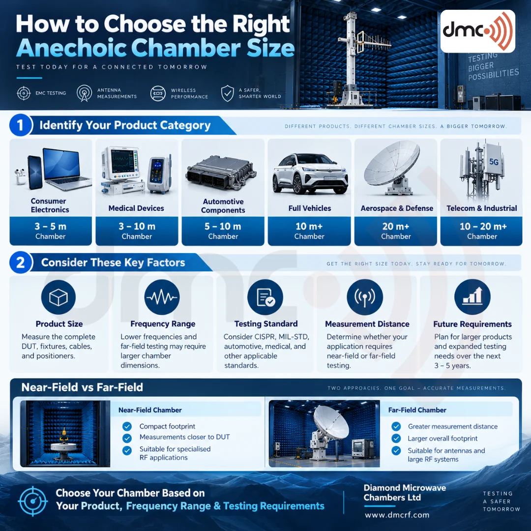 Choosing Chamber Size Based on Product Category Infographic